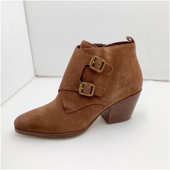 {Michael Kors} Suede Ankle Bootie - Picture 8 of 16